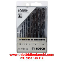 Bộ 13 mũi khoan sắt BOSCH HSS-R  1.5 - 6.5 1609200201