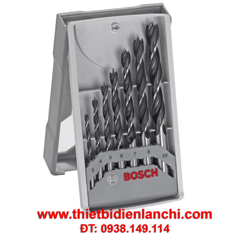 Bộ 07 mũi khoan gỗ BOSCH (3-10mm) 2607017034