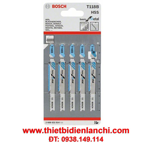 Lưỡi cưa lọng cắt sắt T188B Bosch 2608631014