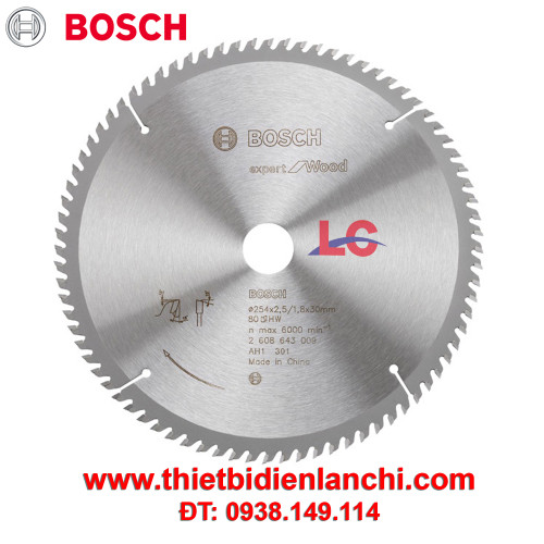 Lưỡi cưa gỗ Bosch 254x30 T60 2608643008