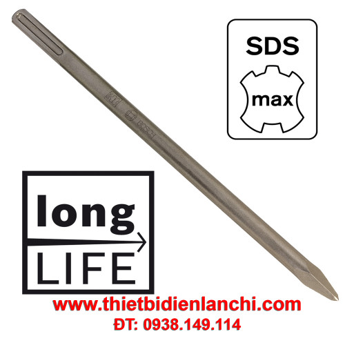 Mũi đục nhọn 400mm SDS Max Bosch 2608690128