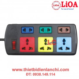 Ổ cắm điện đa năng LIOA 3D3S52 (Đen)