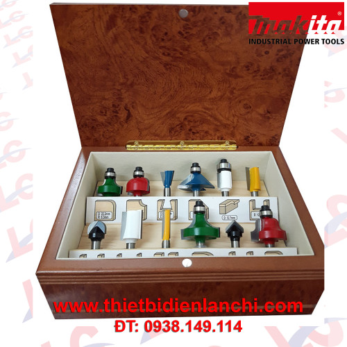 Bộ mũi phay 12 chi tiết cốt 8mm Makita A-88054