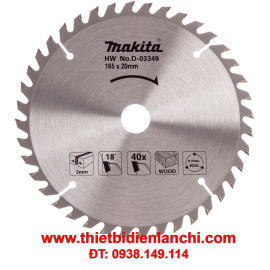 Đĩa cưa 165x20mm 40 lưỡi Makita D-03349