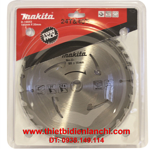 Đĩa cưa tròn 24 răng Makita D-19043 (185mm)