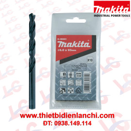 Mũi khoan kim loại MAKITA 6.0mm HSS-R D-38663 Mũi khoan kim loại MAKITA 6.0mm HSS-R D-38663