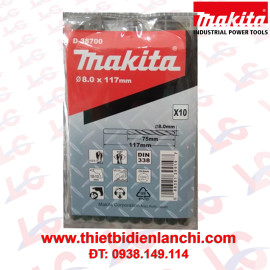 Mũi khoan kim loại MAKITA 8.0mm HSS-R D-38700 Mũi khoan kim loại MAKITA 8.0mm HSS-R D-38700