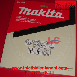 Lưỡi cưa hợp kim Makita P-71071 (230 X 40T) Lưỡi cưa hợp kim Makita P-71071 (230 X 40T)