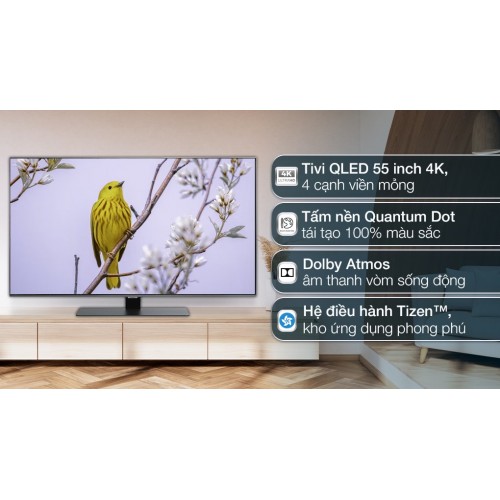 Smart Tivi QLED Samsung AI 4K 55 inch QA55Q80B