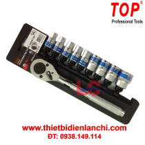 Bộ tuýp 10 chi tiết 1/2" (Cần cong L) TOP - TBS-12250 Bộ tuýp 10 chi tiết 1/2" (Cần cong L) TOP - TBS-12250