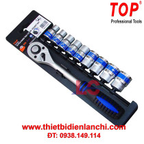 Bộ tuýp 10 chi tiết 1/2" (Cần tự động cán bọc nhựa) TOP - TBS-12251 Bộ tuýp 10 chi tiết 1/2" (Cần tự động cán bọc nhựa) TOP - TBS-12251