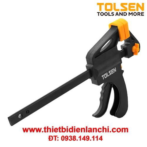 Kẹp gỗ nhanh 6'' Tolsen 10201 (Đen)