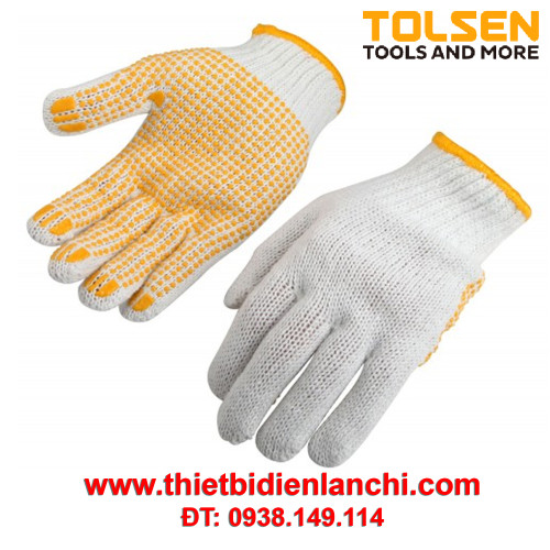 Găng tay đeo TOLSEN 45006 size 10 (Trắng)