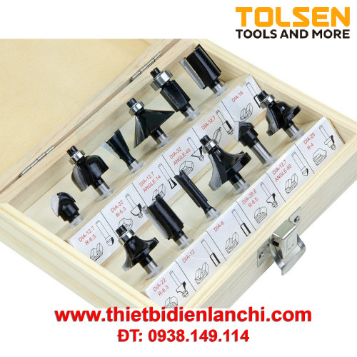 Bộ mũi phay Router Tolsen 75680
